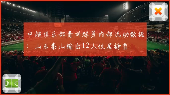 中超俱乐部青训球员内部流动数据:山东泰山输出12人位居榜首